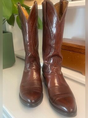 Lucchese Classics L0550 Brown Leather Cowboy Boots 9.5 D